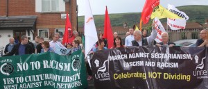 Vigil Against Racism West Belfast 10 June 